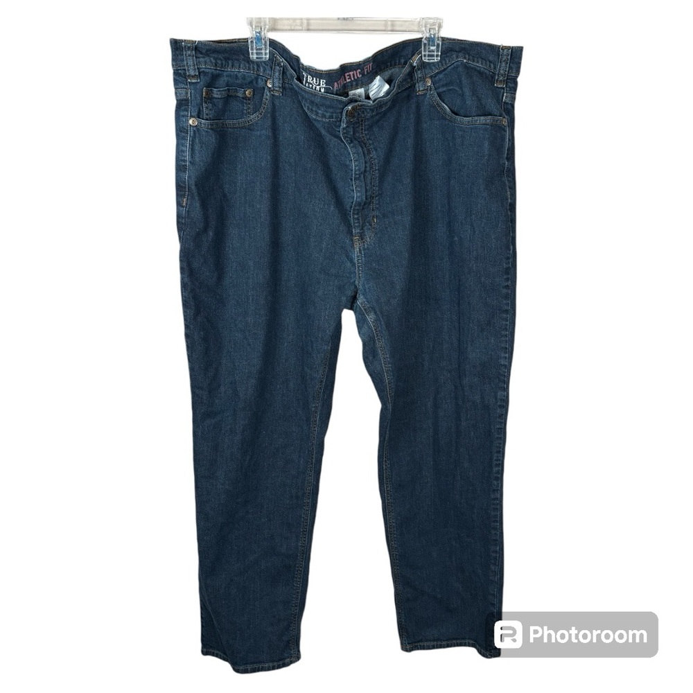 True Nation Men’s Straight Leg Athletic Fit Jeans 52x32